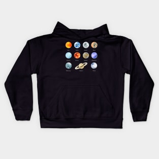 'Planets of the Solar System' Beautiful Space Galaxy Gift Kids Hoodie